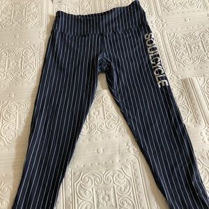Soul Cycle Womens Pinstripe leggings MED